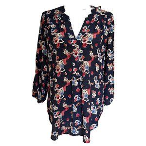 AMOUR VERT Alessandro Silk V-Neck Blouse Size M